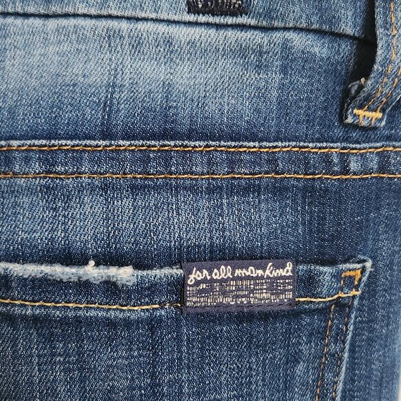 TWO PAIRS 7 For All Mankind High Rise Skinny Fit Jeans Sz27 (size 4) - Picture 11 of 17